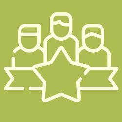 icon representing an expert team of professional home stagers