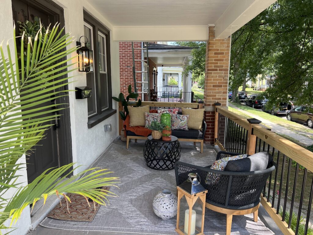 front porch with furniture